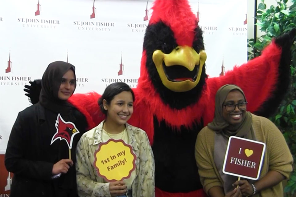 Fisher students celebrate during First-Generation Student Week.