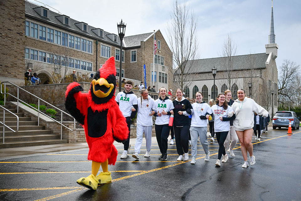 Students at the 2024 Out of the Darkness Walk.