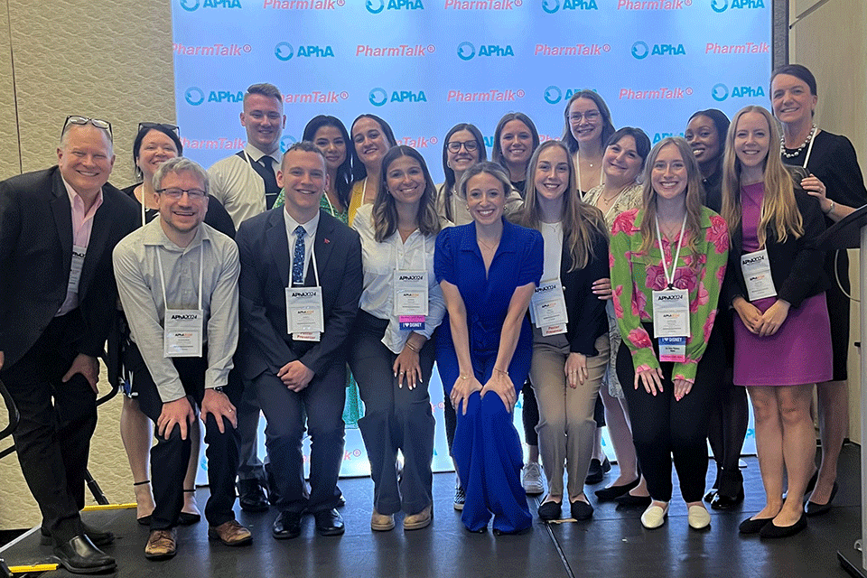 Members of the Wegmans School of Pharmacy at the American Pharmacists Association’s Annual (APha) Meeting and Exposition.