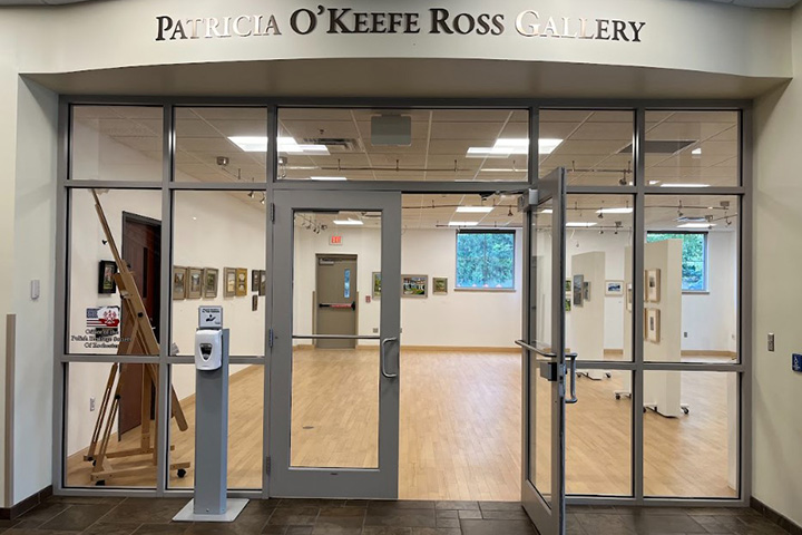 The entrance to the Patricia O'Keefe Ross Gallery.