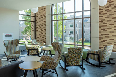 Bob ’74 and Terry Dumas Cardinals’ Perch.