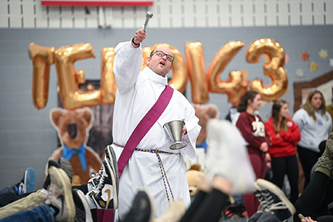 Blessing of the feet at the Teddi Dance for Love.