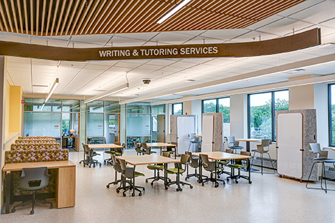 Writing and tutoring services at Lavery Library.