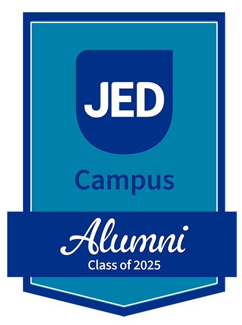 JED Campus Alumni badge.